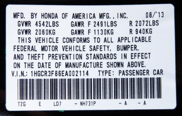 Used 2014 HONDA ACCORD EX L EX L