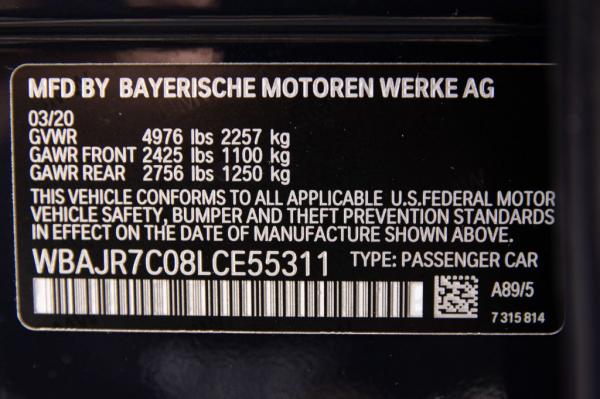Used 2020 BMW 530XI XI