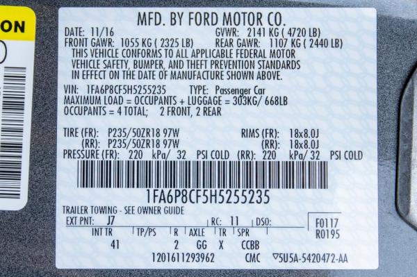 Used 2017 FORD MUSTANG GT GT 50