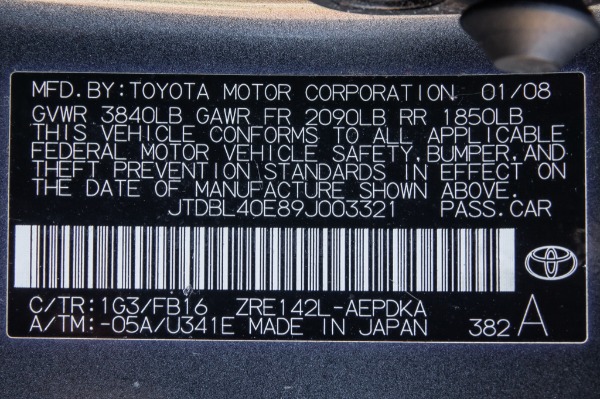 Used 2009 Toyota COROLLA LE BASE