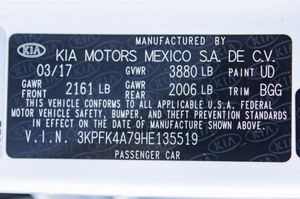 Used 2017 KIA FORTE LX LX