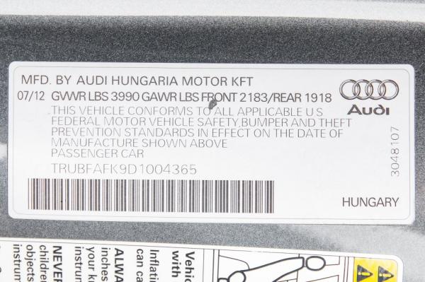 Used 2013 AUDI TT PREMIUM PLUS PREMIUM PLUS