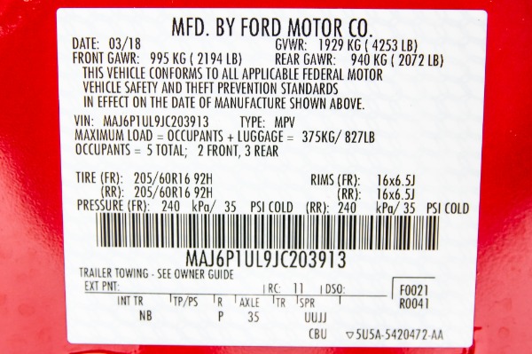 Used 2018 FORD ECOSPORT SE SE