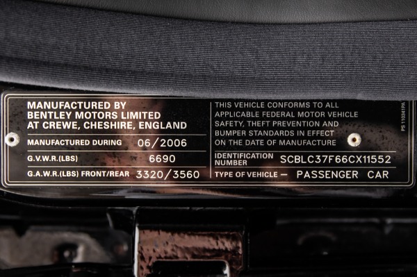 Used 2006 BENTLEY ARNAGE RED LABEL