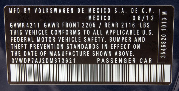Used 2013 VOLKSWAGEN JETTA SE SE