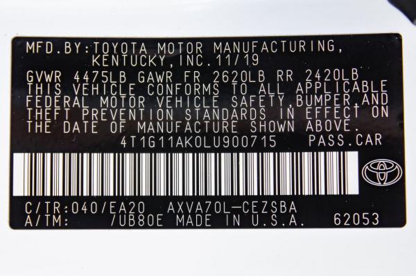 Used 2020 Toyota CAMRY SE SE