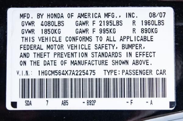 Used 2007 HONDA ACCORD LX LX