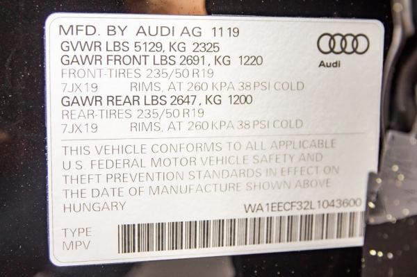 Used 2020 AUDI Q3 PREMIUM PLUS PREMIUM PLUS S LINE