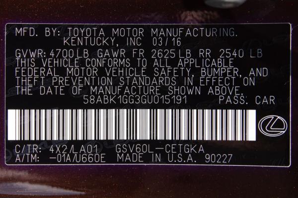 Used 2016 LEXUS ES 350 350