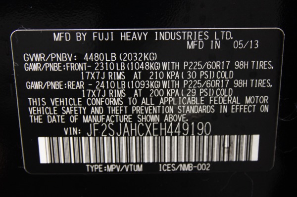 Used 2014 SUBARU FORESTER 25I L 25I LIMITED