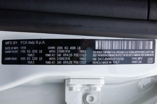 Used 2016 JEEP RENEGADE SPORT SPORT