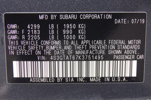 Used 2019 SUBARU IMPREZA LIMITED LIMITED