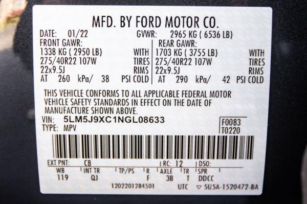 Used 2022 LINCOLN AVIATOR BLACK LABEL