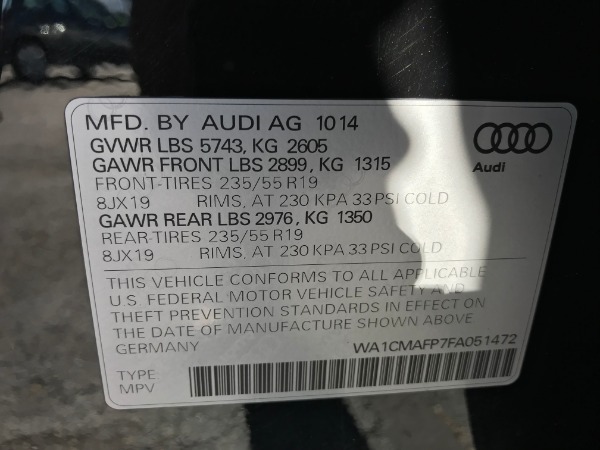 Used 2015 AUDI Q5 TDI TDI