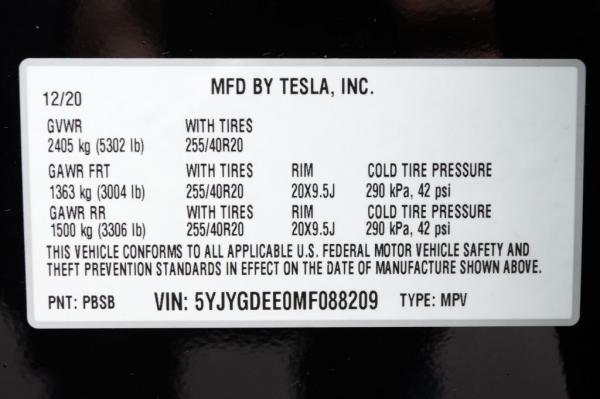 Used 2021 TESLA MODEL Y