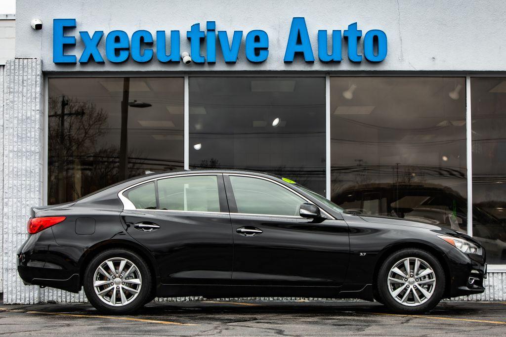 thumbnail image 2 of Glossy Black Front Bumper Lip Splitter For 2018-2021 Infiniti Q50 Base & Premium – 3-Piece Set 2 of 6