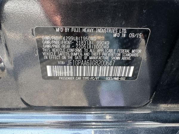 Used 2016 SUBARU IMPREZA