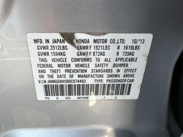 Used 2013 HONDA FIT SPORT SPORT