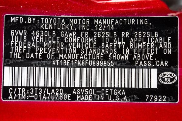 Used 2015 Toyota CAMRY XLE XLE