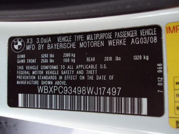 Used 2008 BMW X3 30SI