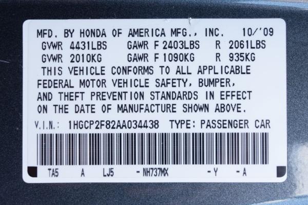 Used 2010 HONDA ACCORD EXL