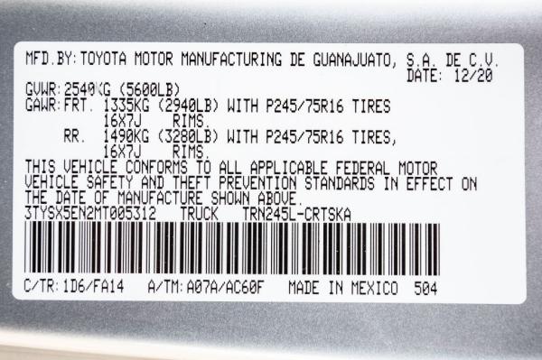 Used 2021 Toyota TACOMA ACCESS CAB