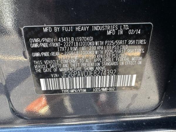 Used 2014 SUBARU XV CROSSTREK 20 PREMIUM