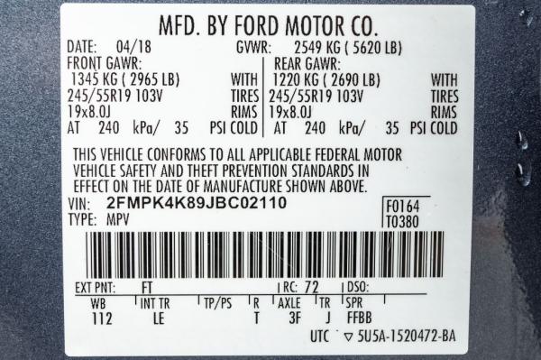Used 2018 FORD EDGE TITANIUM