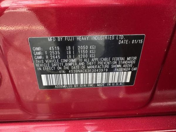 Used 2015 SUBARU LEGACY 25I PREMIUM