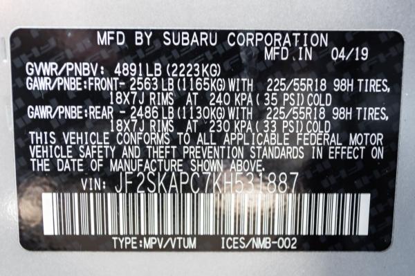 Used 2019 SUBARU FORESTER SPORT