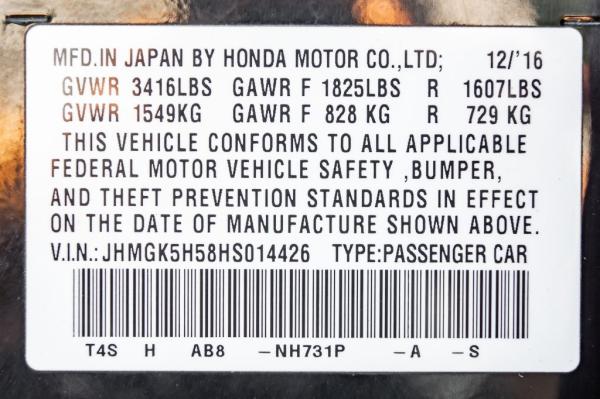Used 2017 HONDA FIT LX