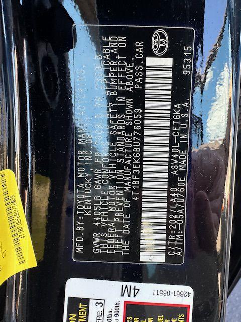 Used 2011 Toyota CAMRY XLE XLE