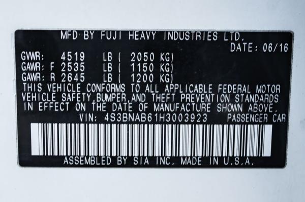 Used 2017 SUBARU LEGACY 25I