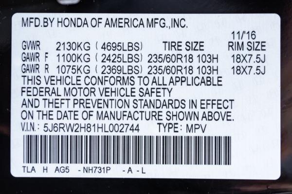 Used 2017 HONDA CR V EXL