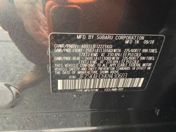 Used 2019 SUBARU FORESTER PREMIUM