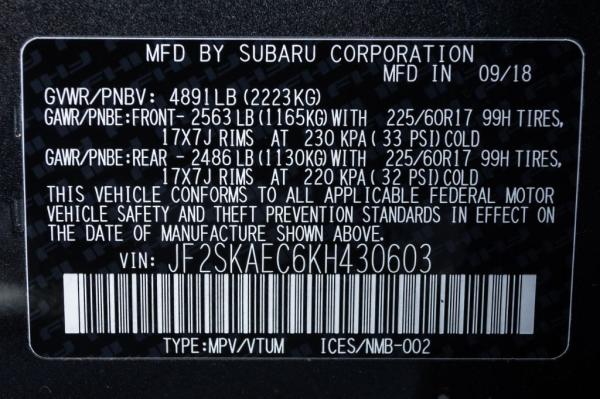 Used 2019 SUBARU FORESTER PREMIUM