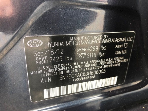 Used 2013 HYUNDAI SONATA SE SE