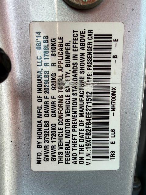 Used 2014 HONDA CIVIC EX EX