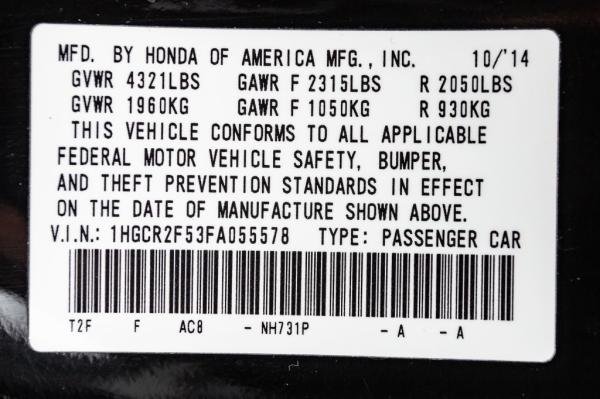 Used 2015 HONDA ACCORD SPORT SPORT