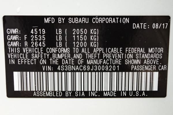 Used 2018 SUBARU LEGACY 25I PREMIUM