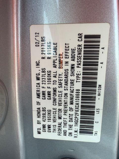 Used 2012 HONDA ACCORD SE