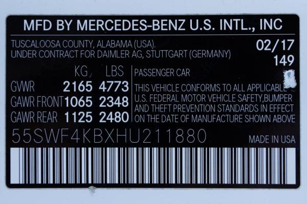 Used 2017 Mercedes Benz C CLASS C300 4MATIC