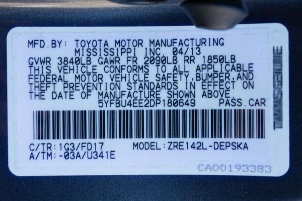 Used 2013 Toyota COROLLA S S