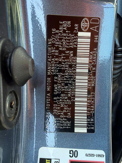 Used 2016 Toyota COROLLA LE LE