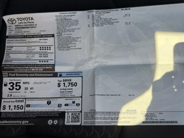 Used 2021 Toyota COROLLA SE