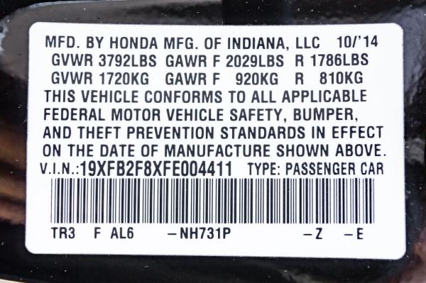 Used 2015 HONDA CIVIC EX