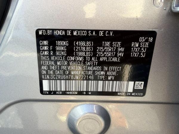 Used 2018 HONDA HR V EX L