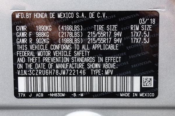 Used 2018 HONDA HR V EX L