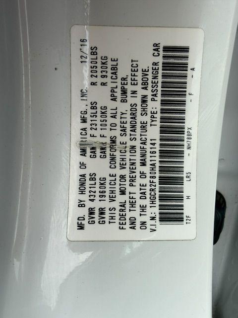 Used 2017 HONDA ACCORD EXL
