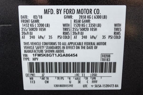 Used 2018 FORD EXPLORER SPORT